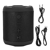Altavoz Bluetooth inalámbrico, Bluetooth 5.0, estéreo envolvente, estéreo de graves de llamadas manos libres, función de radio FM, función de tarjeta de enchufe de almacenamiento, reproducción de cable de enchufe AUX, batería de gran capacidad.