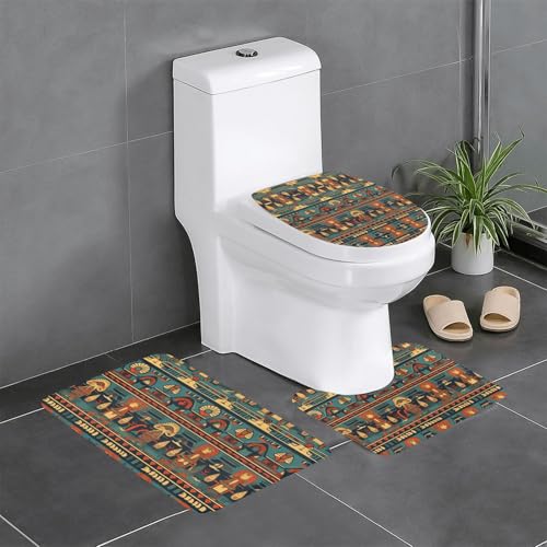 Tapis de salle de bain Égypte antique pour créer une ambiance spa à la maison