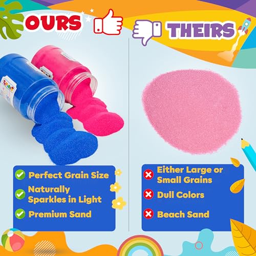 Toyssio TYS-30LBSSND Sand Art Sand [ 20 Colors: 30 Lbs ] Craft Sand thumb #3