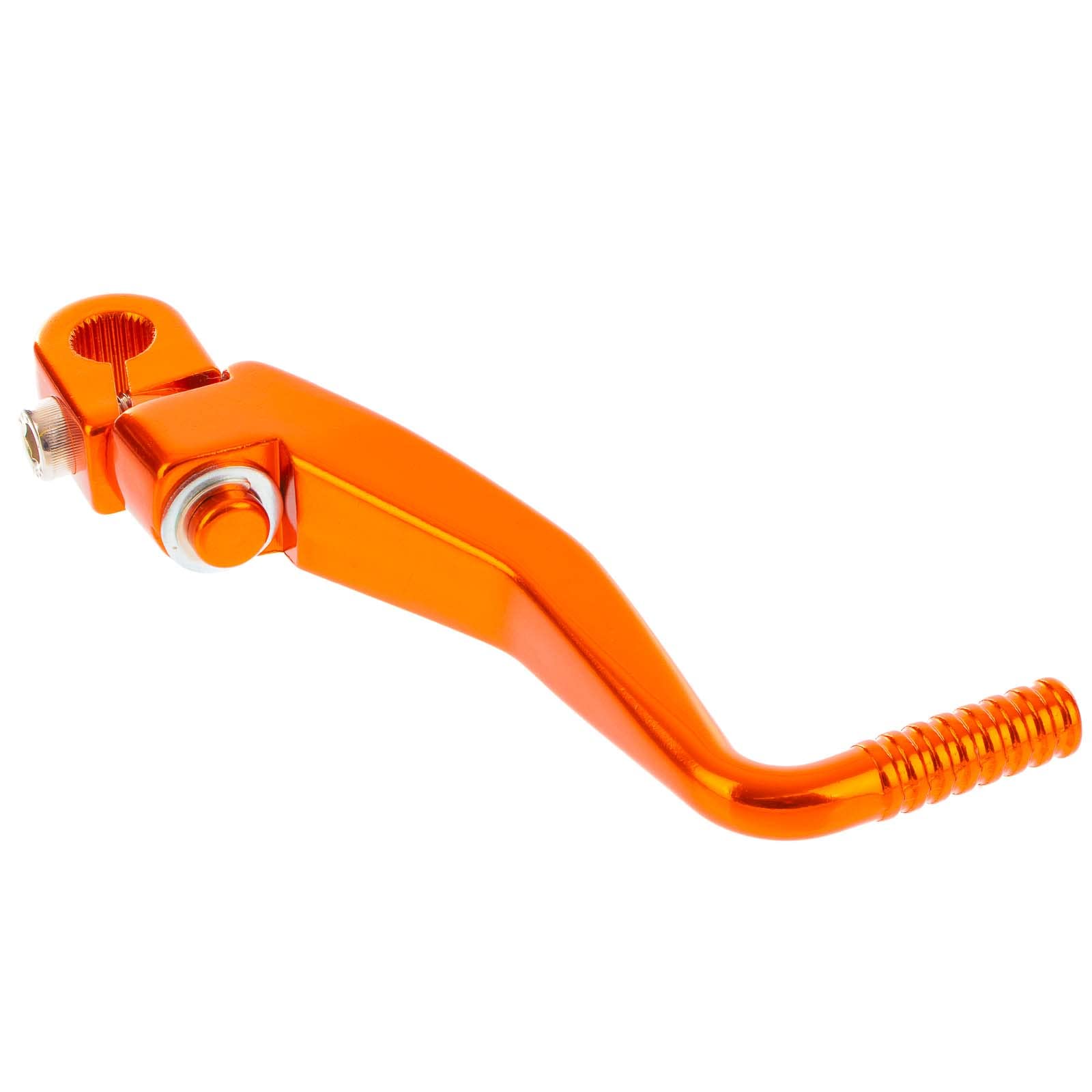 Enduro Sport/Tuning SET Kickstarterhebel + Fußschalthebel klappbar (mit Haltekugel+Feder, Federspannung einstellbar), Farbe orange