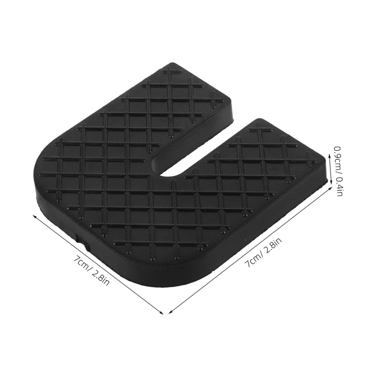 CONGARTENO 8pcs U-Shape Anti Vibration Pads Shock Absorbing Rubber Pads for Air Conditioning Condenser Noise Reduction Washing Machine Pad Shock Pads