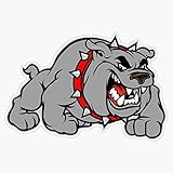 English Bulldog Cartoon Sticker Vinyl Waterproof Sticker Decal Car Laptop Wall Window Bumper Sticker 5'