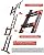 LANBITOU Ladder, Step Ladder, Anti-Slip Multi Position Ladder, Folding Ladder Adjustable Ladder Aluminum Ladder, Security 330 LBS Weight Rating Extension Ladders for Home, Stair Ladder