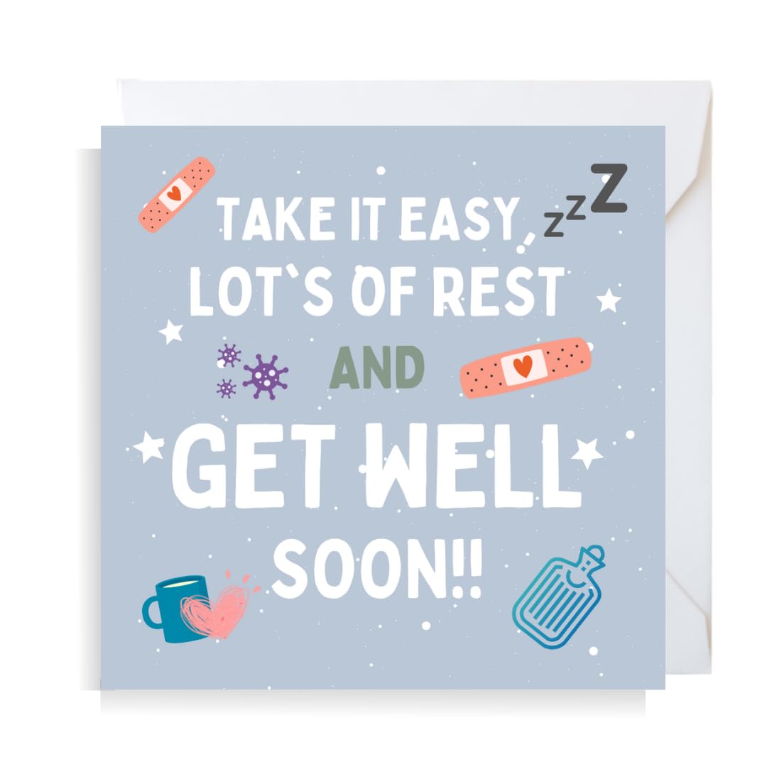 Second Ave Get Well Soon Square Greeting Card