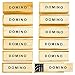 Kicko Mini Wooden Dominoes Set - 12 Pack - Miniature Classic Board Games - Small Blocks, Educational Toys, Game Tiles, Leisure Time, for Teens and Adults
