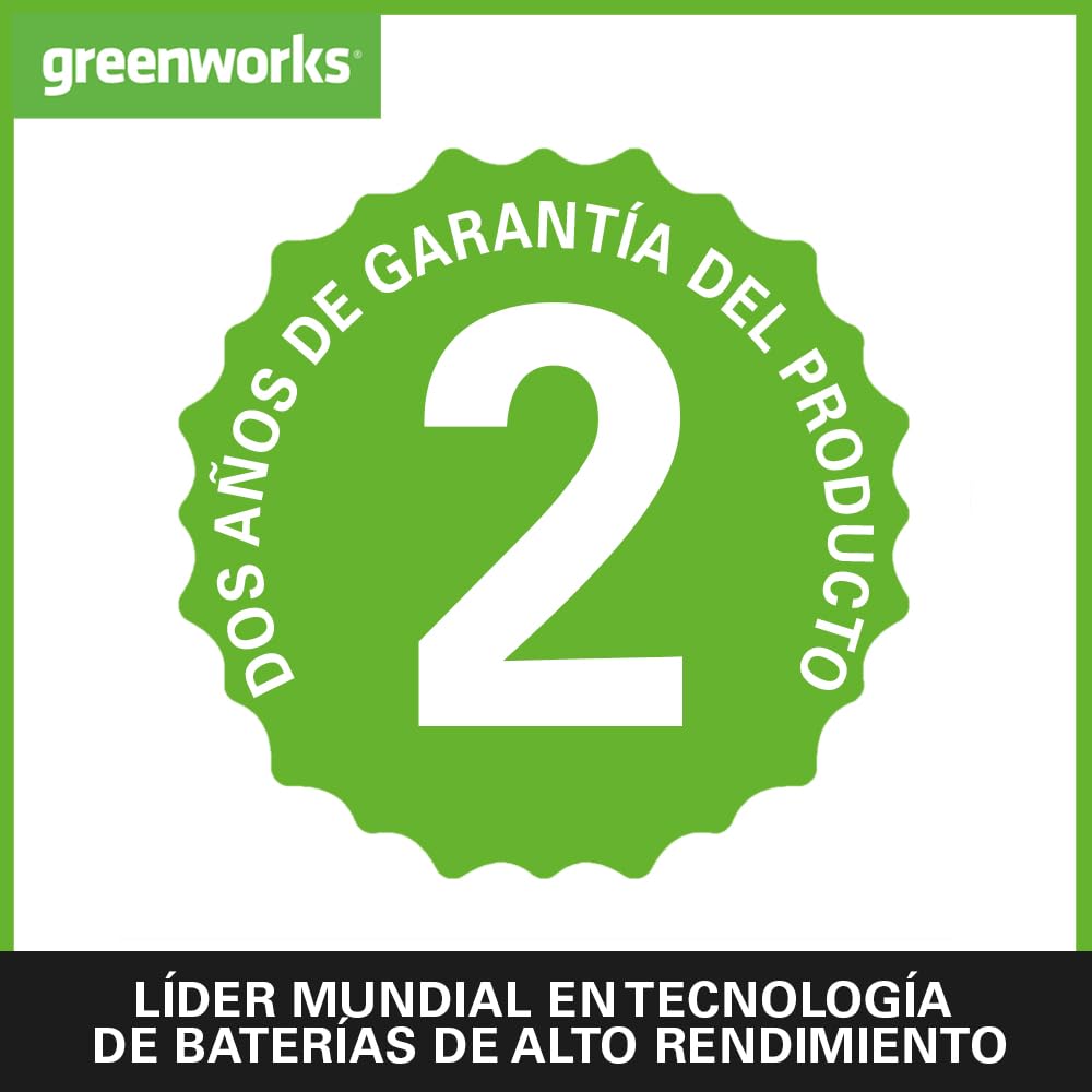 Greenworks Baterías 40V 4Ah - Set de 2, Potentes Original Baterías Iones de Litio para Herramientas Eléctricas y Jardinería Greenworks 40V, Control de Carga LED 3 Etapas, Garantía de 2 Años - G40BK4X