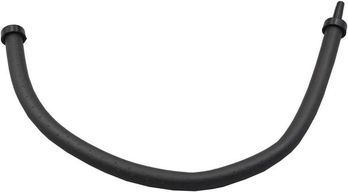 COMOK Tubo de Goma de 10 mm de diámetro Cortina de Aire para Acuario Difusor de Aire de Burbujas Tubo de Goma de Burbujas de Aire Flexible para pecera de Acuario, Negro, Largo (20 cm/8")