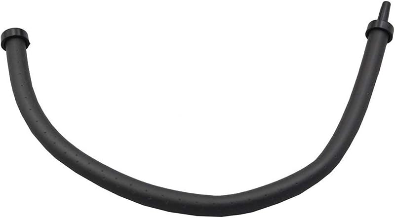 COMOK Tubo de Goma de 10 mm de diámetro Cortina de Aire para Acuario Difusor de Aire de Burbujas Tubo de Goma de Burbujas de Aire Flexible para pecera de Acuario, Negro, Largo (20 cm/8")