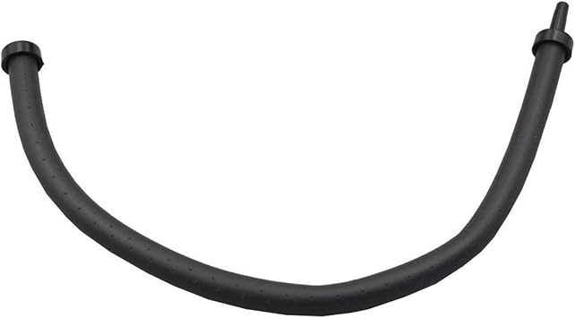 COMOK 10mm Diameter Rubber Tube Aquarium Air Curtain Bubble Air Diffuser Flexible Air Bubble Rubber Tube for Aquarium Fish Tank, Black, Long 20cm/8"