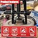 KPFILEH Two Jaw Bearing Gear Puller, 2'' Carbon Steel Adjustable Gear Remover Tool, Universal Hand Pump Pulley Puller Tool for Automotive Flywheel/Motorcycle Wheel/Machine Bearing (Black)
