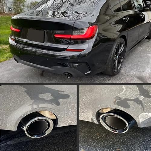 Embout d'extrémité d'échappement BMW G20 G21 accessoire de personnalisation look sport silver - 7