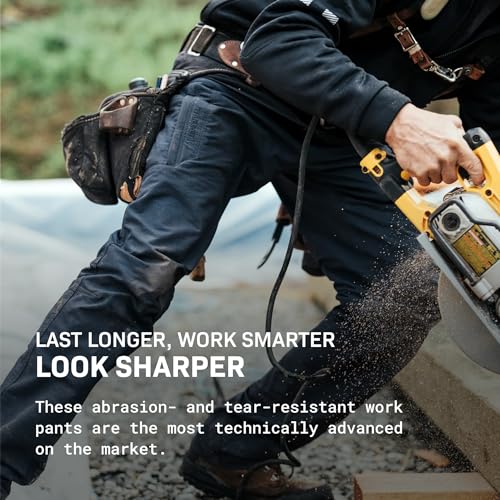 TRUEWERK Men's Work Pants - T2 WerkPant Technical Workwear, Water Resistant, Lightweight, Multi-Pocket with 4-Way Stretch4