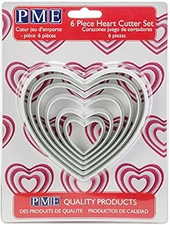 PME PNS4 Square Cutters, Set of 6 White