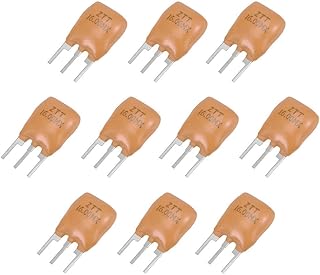 Tool parts Ceramic Resonator Crystal Oscillator 16MHz 3 Pin DIP - Yellow 10 Pieces