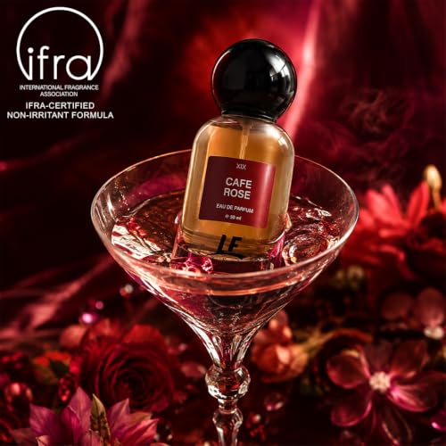 Image of La French Cafe Rose Perfume 50ml for Unisex | Long Lasting Eau De Parfum | Fresh Floral Rose Fragrance | Premium Everyday Luxury Perfume