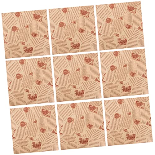 CIYODO Sandwich Wrapping Paper 100pcs Greaseproof Paper Sheets Food Wrapper Sheets