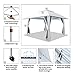 CROWN SHADES 13x13 Pop Up Gazebo, Canopy Tent, Gazebos on Clearance - Outdoor Gazebo for Backyard & Patio Furniture - Carpa Pop Up Tent with Wheeled STO-N-Go Cover Bag (White)