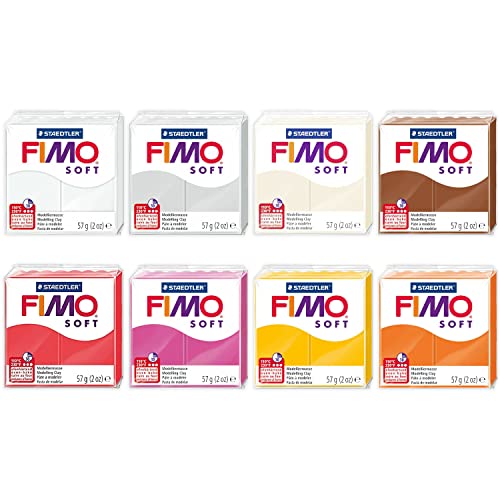 FIMO Soft & Effect Polymer Oven Modelling Clay - 57g - Set of 8 - The Bohemian Dream Collection, Assorted
