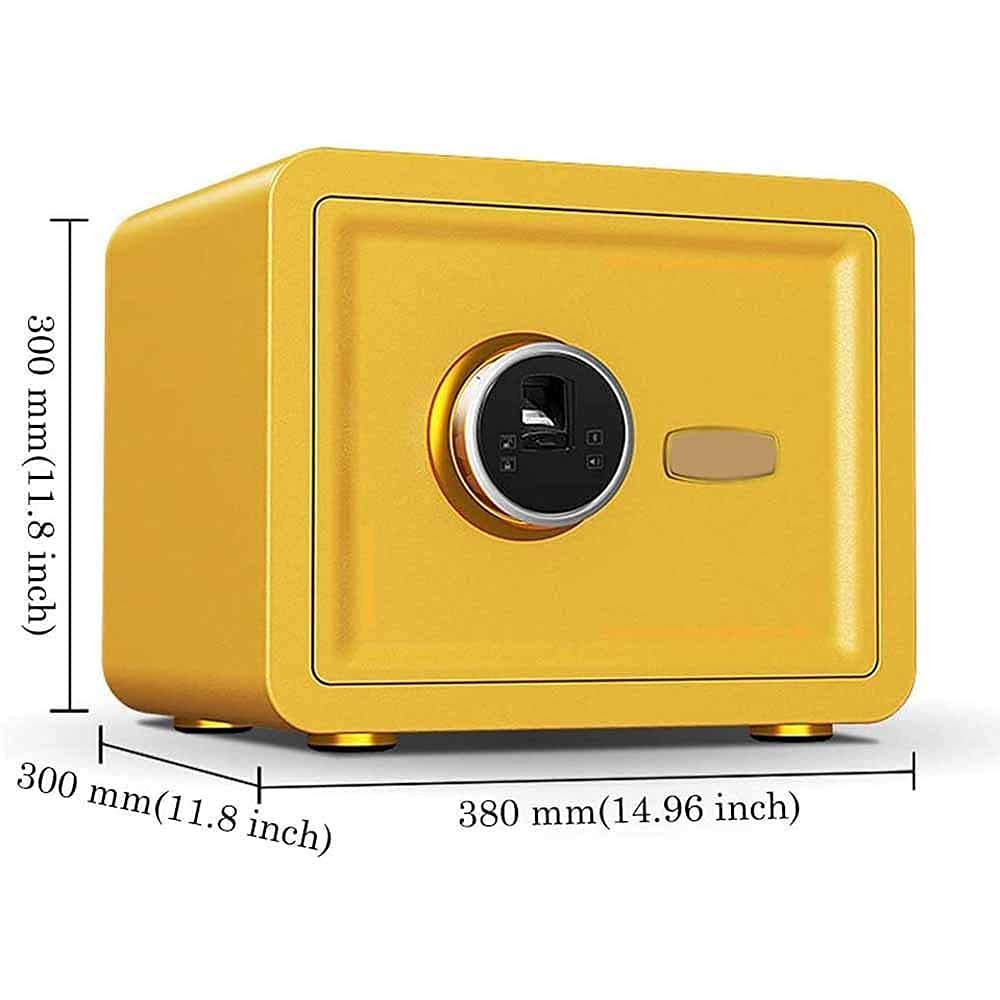 Caja Electrónica, Caja Fuerte De Seguridad con Huellas Dactilares, Gabinete De Seguridad Pequeño Portátil para El Hogar/Viajes para Mesita De Noche, Color Opcional,6