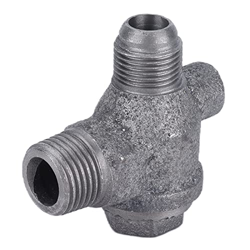 Kompressor-Rückschlagventil | 1/2 Zoll Eisen-Einweg-Kolbentyp | 3-Wege-Rückschlagventil für Kompressorsysteme/Pneumatikwerkzeuge | Robuste und einfache Installation