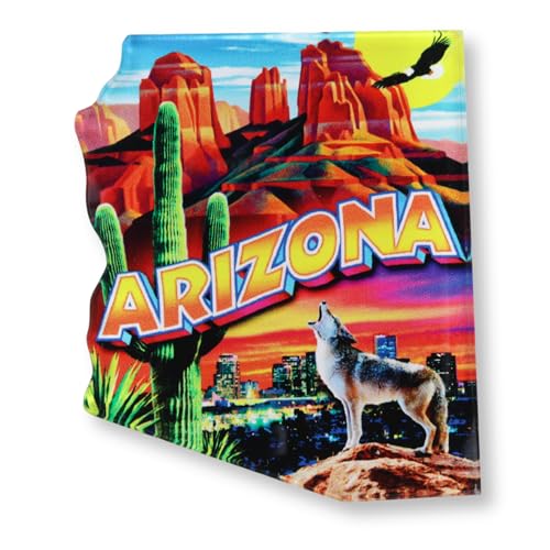 Imán de Acrílico Arizona Desert 3x2.5 Pulgadas miniatura 1
