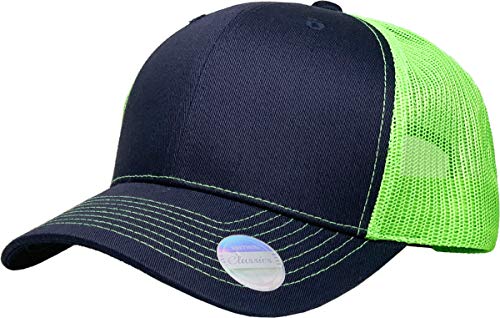 Image of Classic 6 Panel Cotton Twill Mesh Trucker Cap Hat Adjustable Snapback Hat