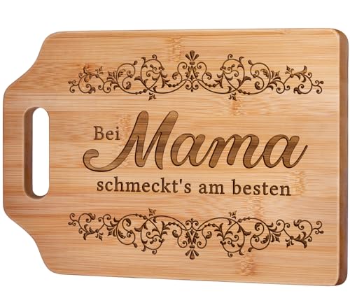 Geschenke für Mama - Graviertes Bambus Schneidebrett, Mama Geschenk, Geburtstagsgeschenk, Geschenk Mama Geburtstag, Weihnachtsgeschenke für Mama, Mutter 1