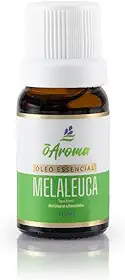 Óleo Essencial De Melaleuca Tea Tree 100% Puro Vegano Unhas Micoses Fungos Auxilia na Oleosidade do Cabelo Espinhas Acne e Cravos