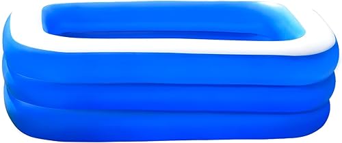 Miniatura 7 de Piscina para niños y adultos, 120 x 70 x 22 pulgadas, tamaño completo, piscina inflable para niños, patio trasero, fiesta acuática de verano al aire