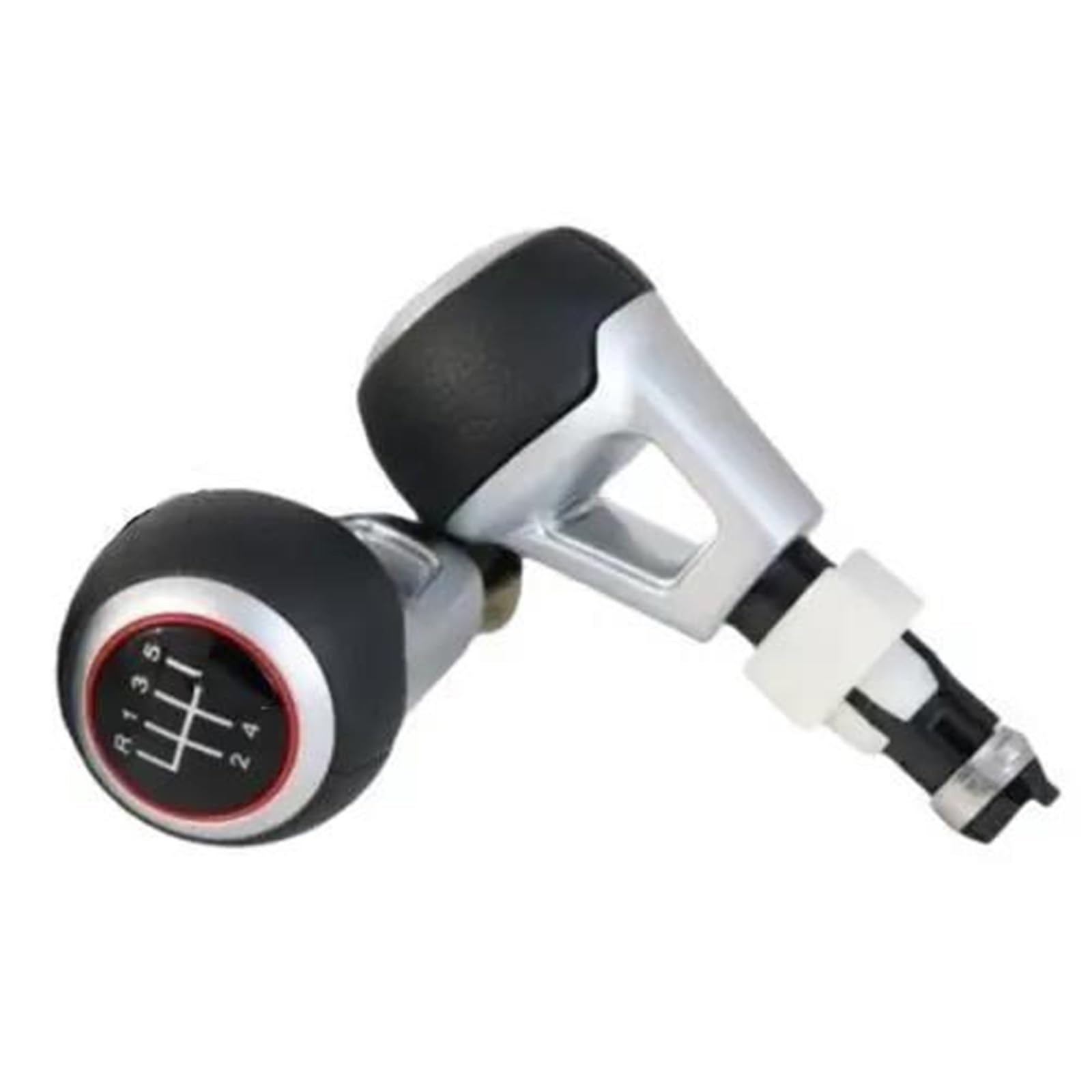 WLNWERDPKK Gear Shift Knob 1PCS for TT for TTS A3 S3 A4 A6 Manual Lever Sihifter Stick 5/6 Speed Gear Shif Knob Stick Knob(6 Speed)