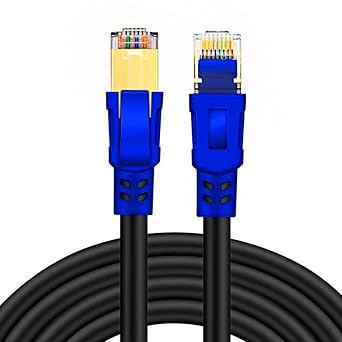 Yeung Qee CAT 8 Ethernet Cable, High Speed 26AWG 40Gbps 2000Mhz Patch Cord, with Gold Plated RJ45 Connector,High Speed LAN Network Cable, for Router, Modem, Gaming, Xbox(30m/100ft)
