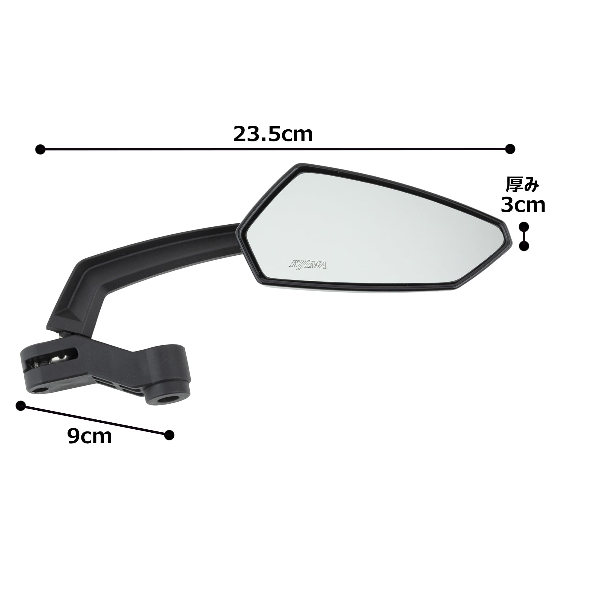 Amazon.co.jp: キジマ(Kijima) バイクパーツ ミラー MAGミラー 10mm