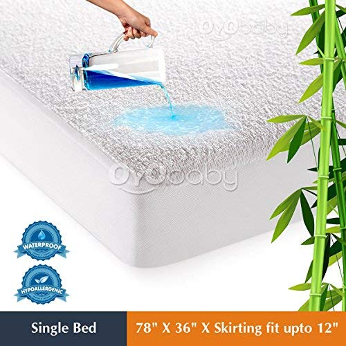 OYO BABY Hypoallergenic Waterproof Mattress Protectors Cover / Cotton