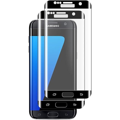 Pack of 2 for Samsung Galaxy S7 Edge Tempered Glass Phone Screen Protector, 9H Hardness, Anti-Scratch, HD