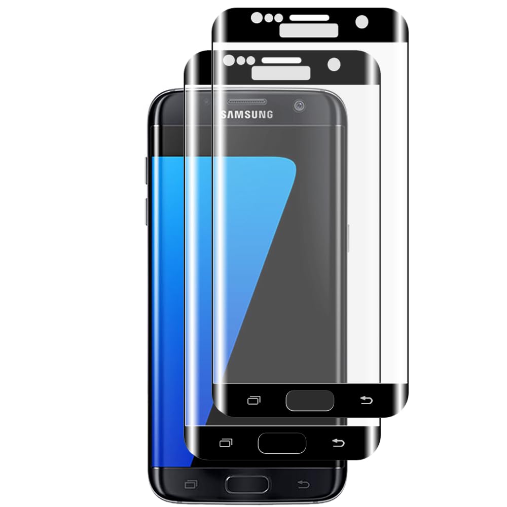 Tzstz 2 Pack for Samsung Galaxy S7 Edge Protective Foil,2*Tempered Glass Film,9H Hardness,HD Protective Foil