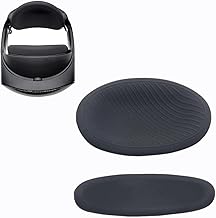 Hounyoln Silicone Cushion Pad for Meta Quest Pro,Compatible with Meta Quest Pro Forehead and Posterior Brain Relieve Pressure Silicone Foam Pad Cover (Black)