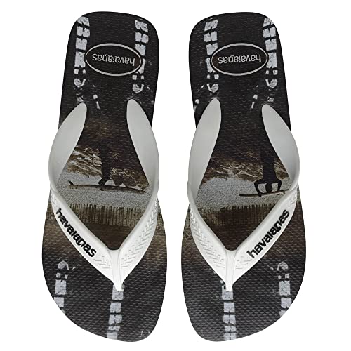 Chinelo Havaianas Surf Masculino, Preto/Branco, 41/42