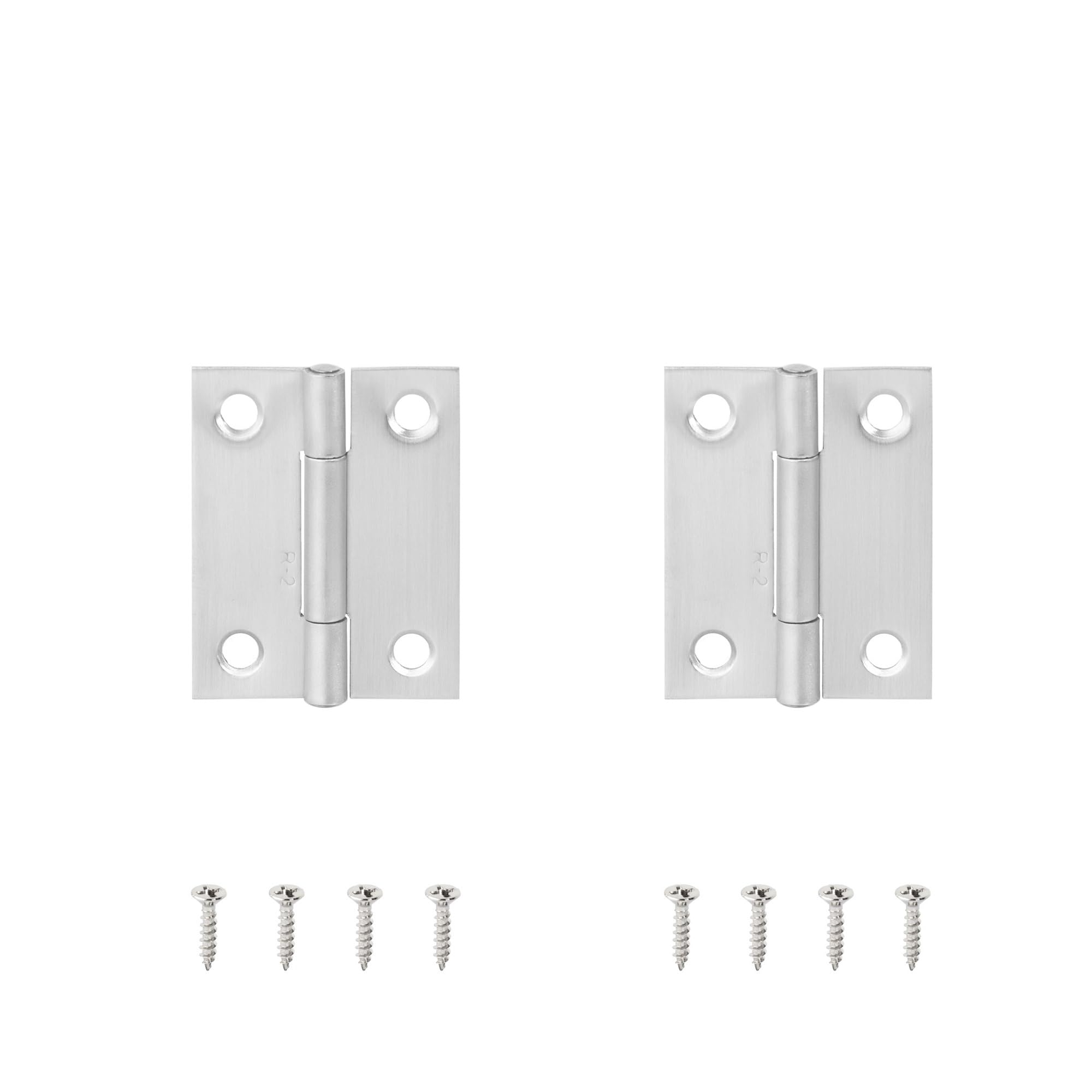 Chtkagv Silver 50.3Mm 2Pcs 2Pcs Stainless Steel Hinge 270 Degree Folding