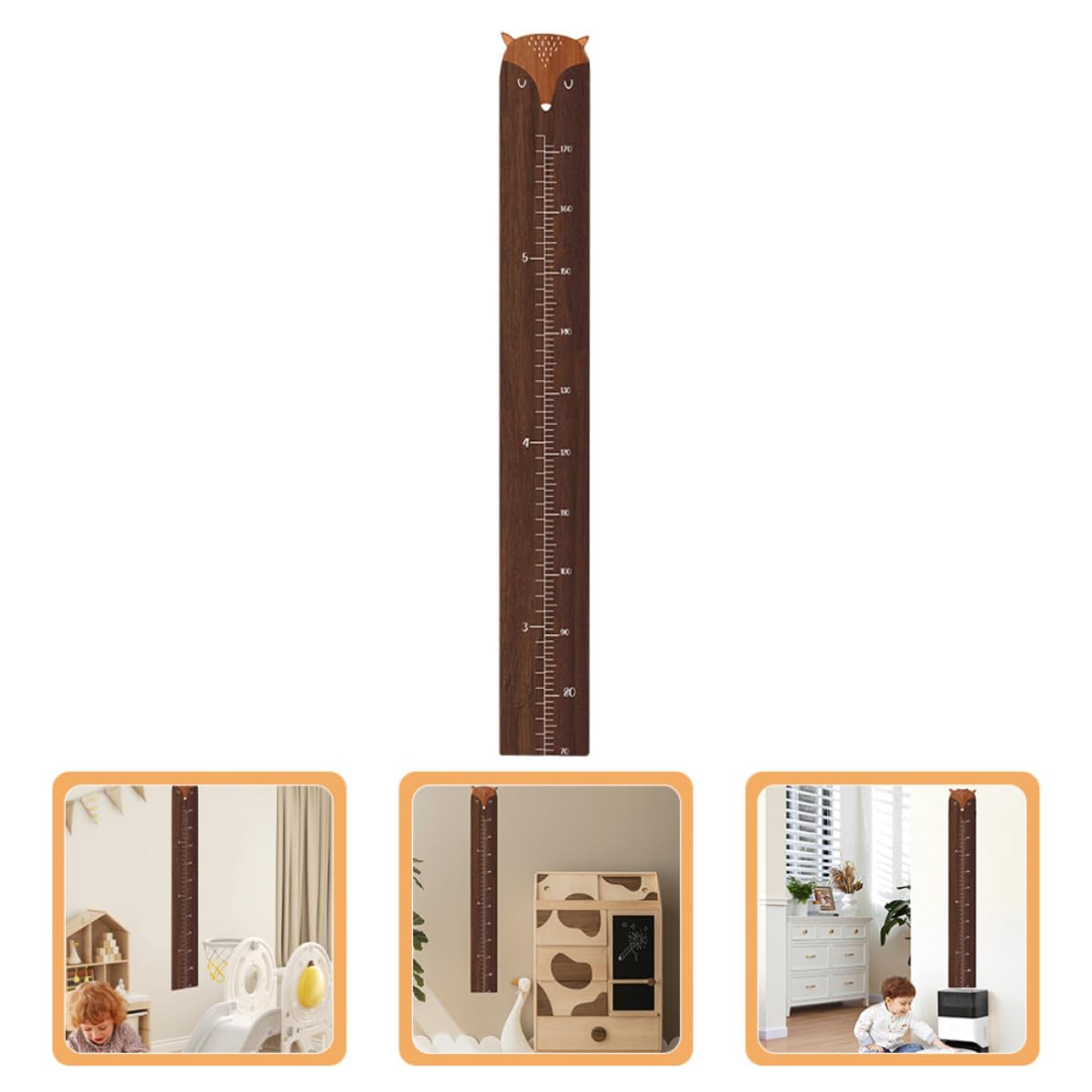 Tabla de Crecimiento Regla para Medir la Altura de Madera para Pared Forma de Jirafa Decoración de Habitaciones Infantiles