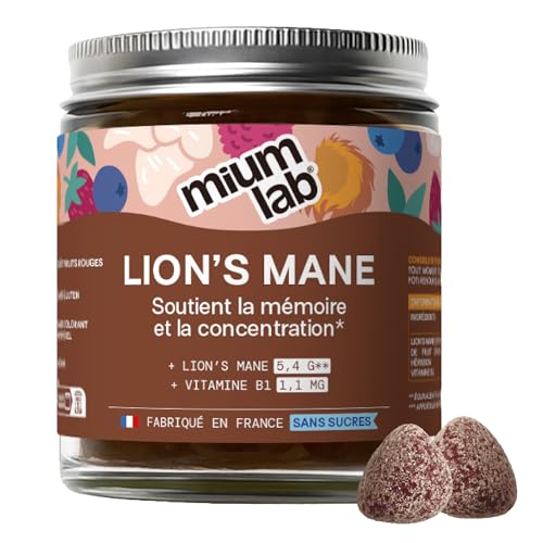 Crinière de Lion Hericium erinaceus : Complément alimentaire sans sucre 18:1