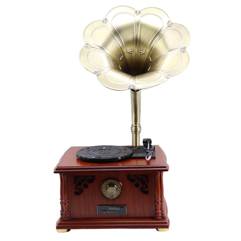 Vintage Bluetooth Lautsprecher mit Plattenspieler Design für Retro Musikerlebnis