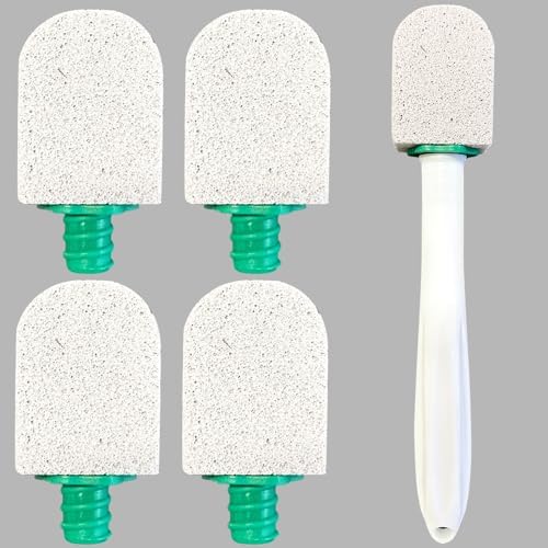 2 Pietre Pomice Con Manico QWORK - Per Pulire Cucina, Barbecue, Bagno E Pedicure - Foto 5