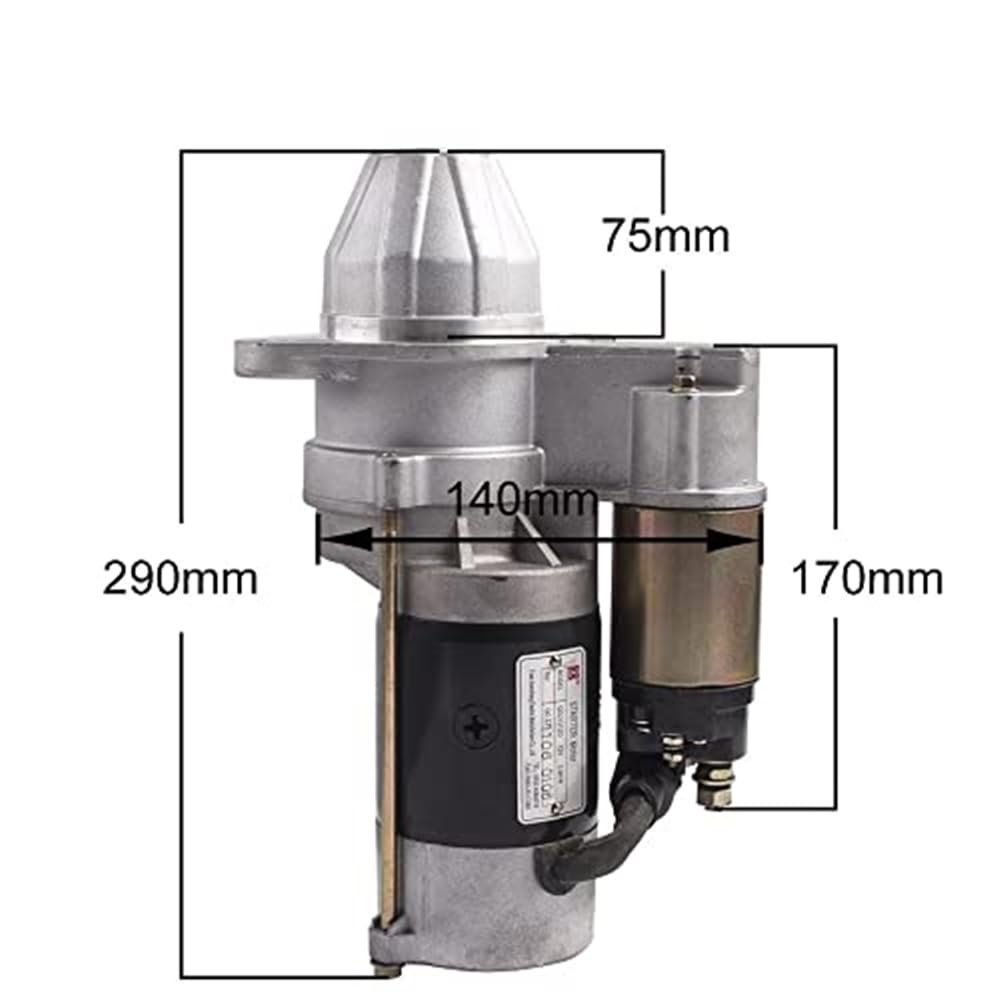 Motor de arranque Motor de arranque QDJ1312D de 12 V y 3,8 kW, 11 dientes, para generador diésel