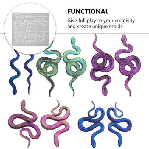 Silikon Ohrring Form Schlange DIY Schimmel Harz Schmuck Silikon Formen für Ohrring Handwerk Guss Anhänger – Bild 6
