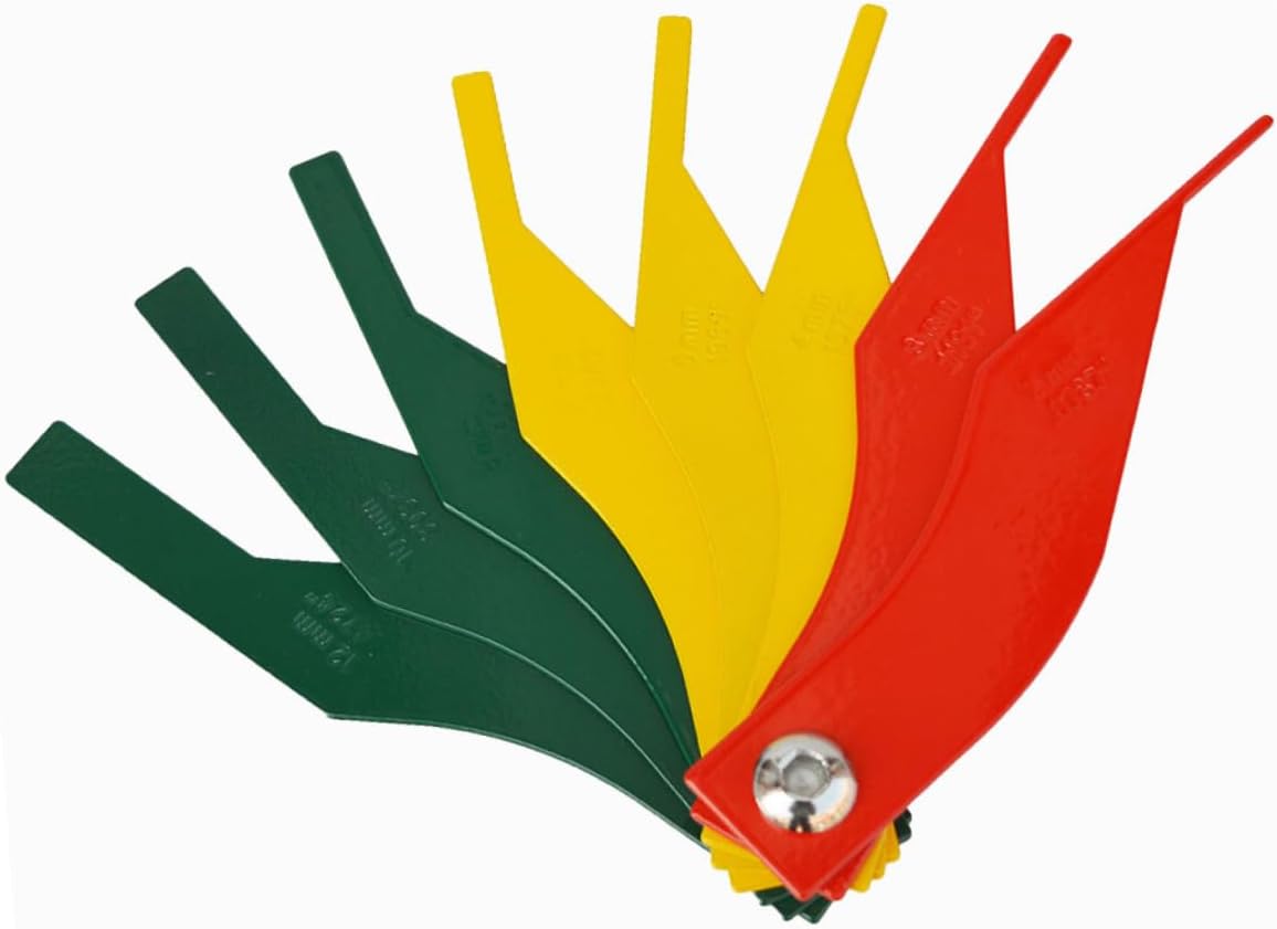 Professional Brake Pad Thickness Gauge Easy to Read Scale for Auto Repair