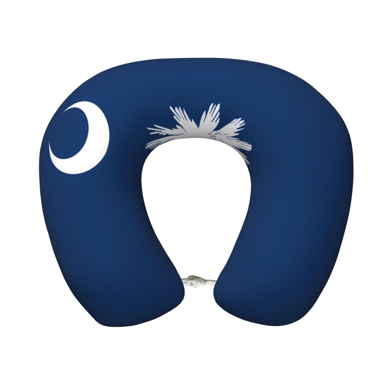 BOAIHH South Carolina Flag Memory Foam Travel Pillow for Soft Comfort Fits Snugly for Naps Office, and Airplane Use