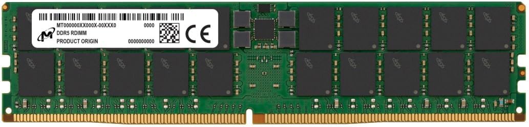 Micron - DDR5 - Module - 64 GB - DIMM 288-PIN - 5600 MHz / PC5-44800 - CL46-1.1 V - Registered - ECC