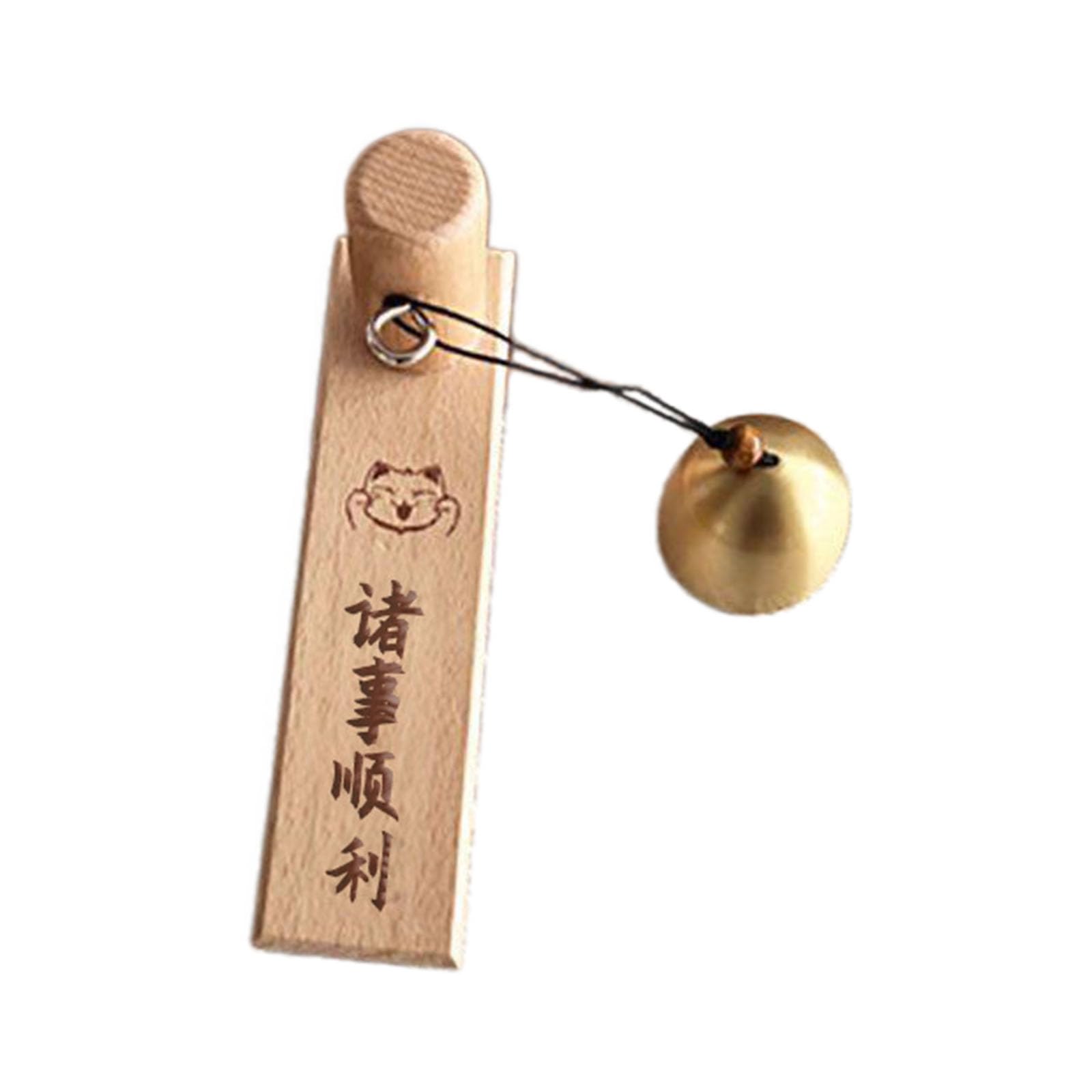 Bbajszx Decorative Entrance Door Alert Wall Mounted Doorbell Multipurpose Wooden Doorbell for Home Shop Entrance Decoration Home Decoration Toll
