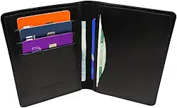 Carteira Masculina Slim Porta Documeto Rg Couro Legitimo (Preto)