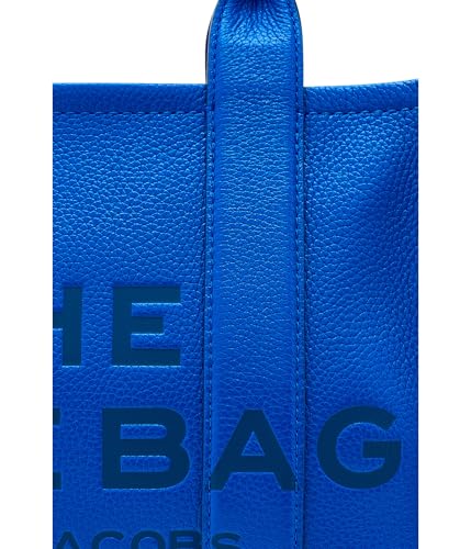 Image of Marc Jacobs Women's The Leather Medium Tote Bag, Cobalt, One Size
